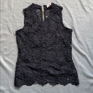 NWT Nanette Lepore Lace V-Neck Top